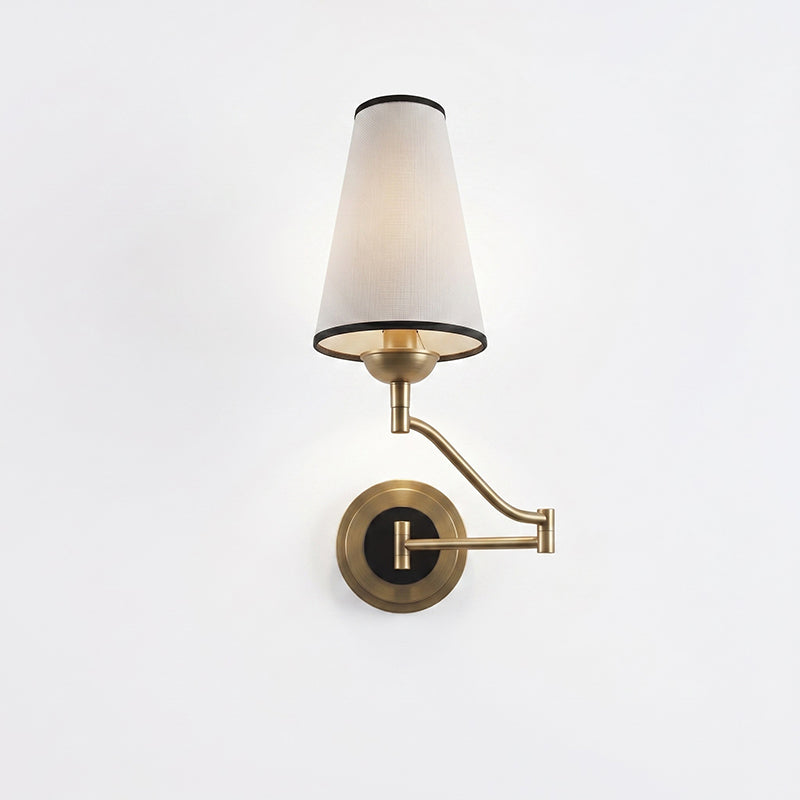 Adjustable Swing Arm Brass Wall Sconce