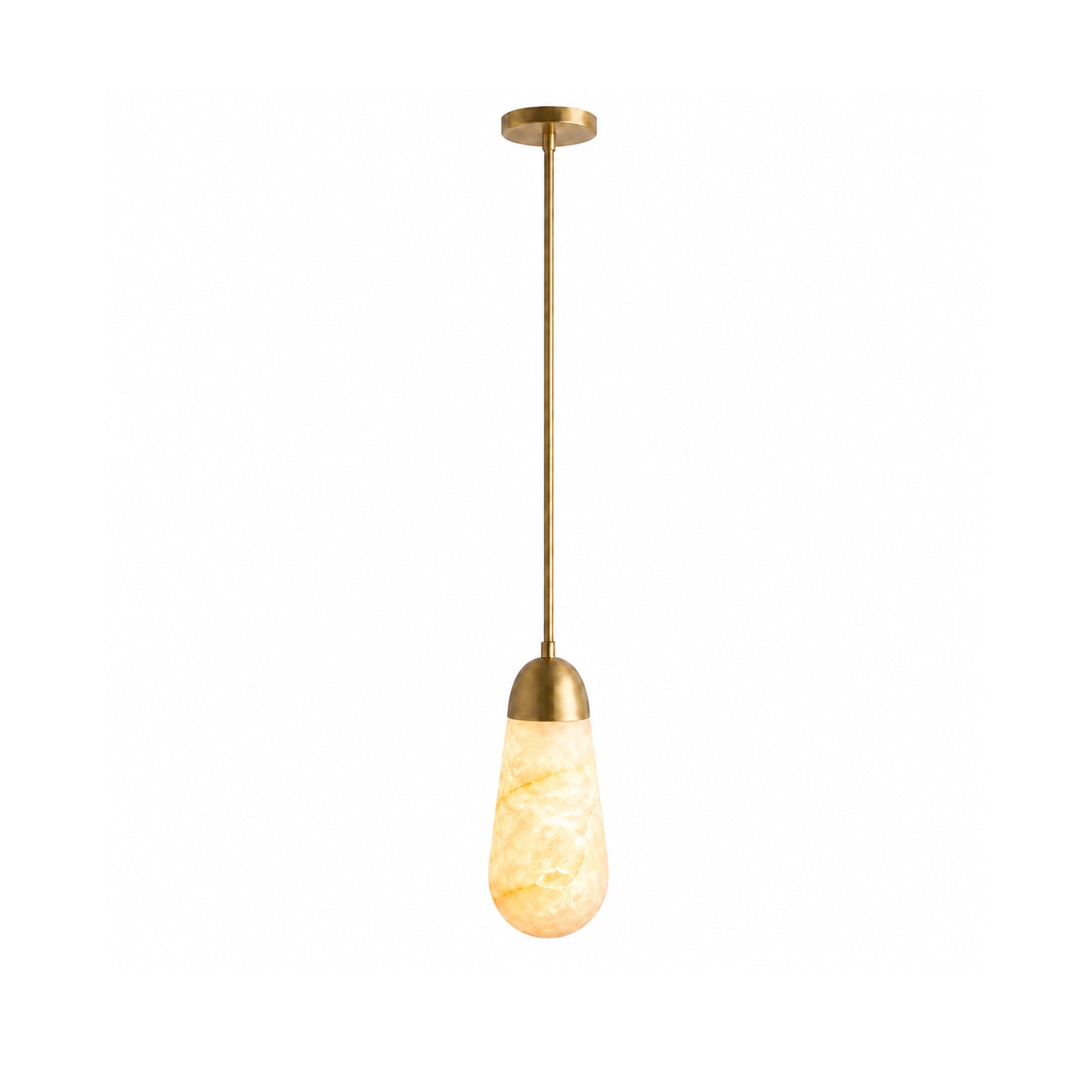 Slim Drop Alabaster Pendant Lamp