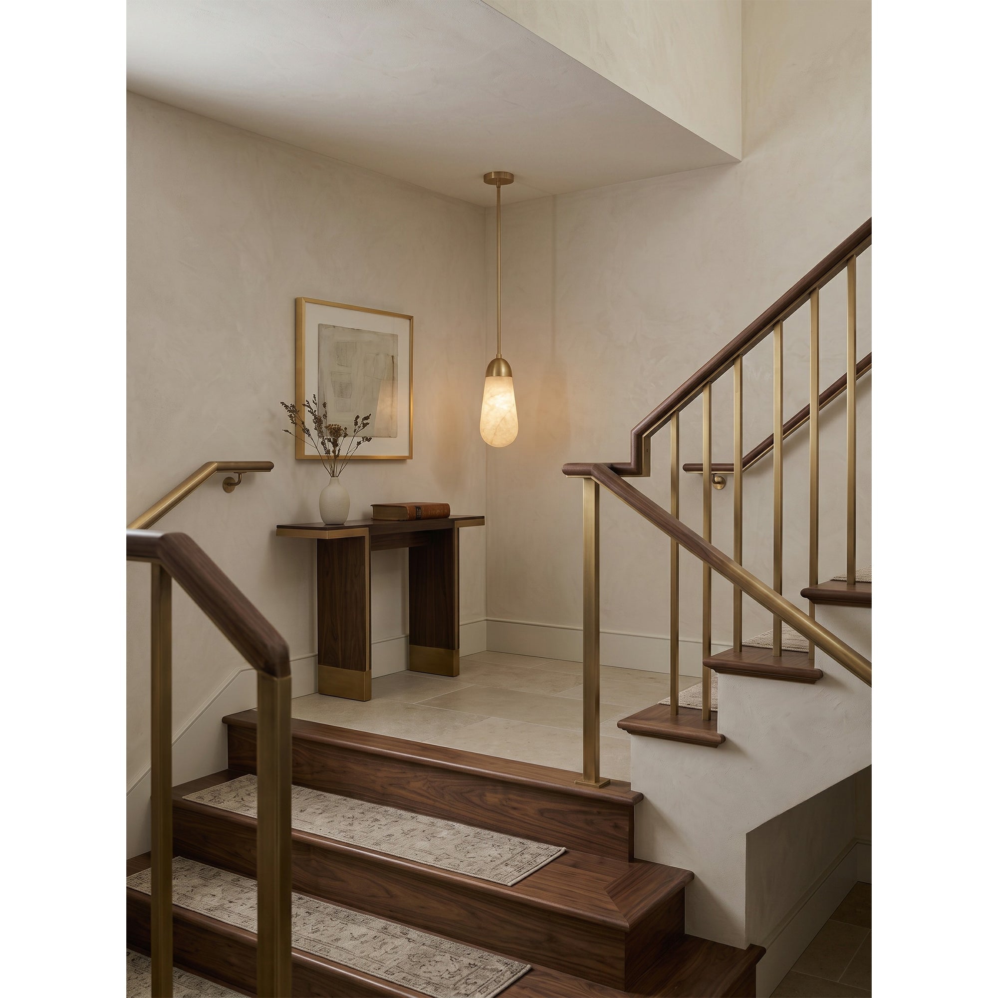 Slim Drop Alabaster Pendant Lamp