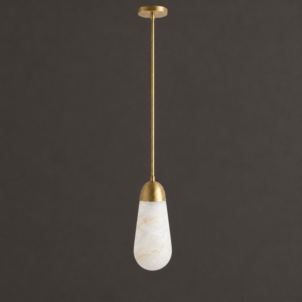 Slim Drop Alabaster Pendant Lamp