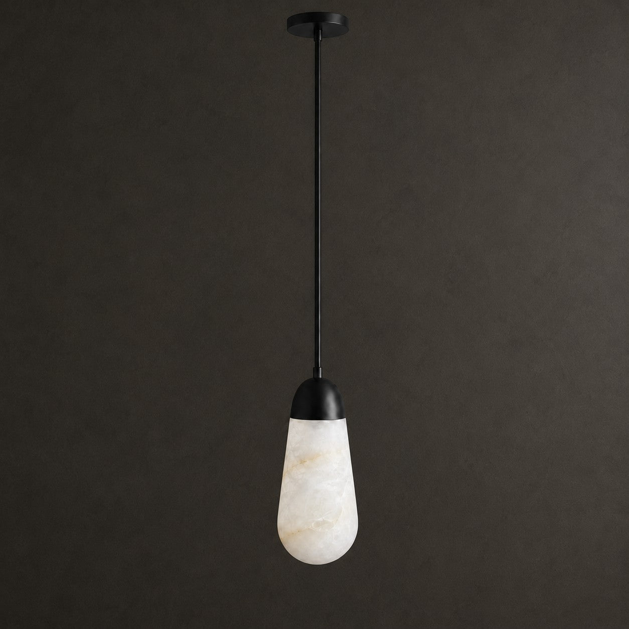 Slim Drop Alabaster Pendant Lamp