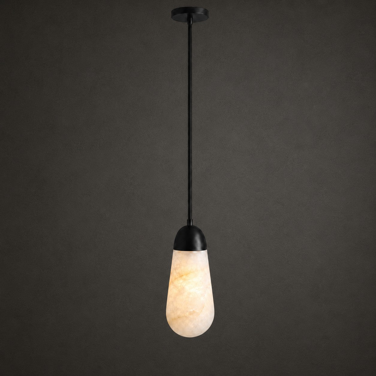 Slim Drop Alabaster Pendant Lamp