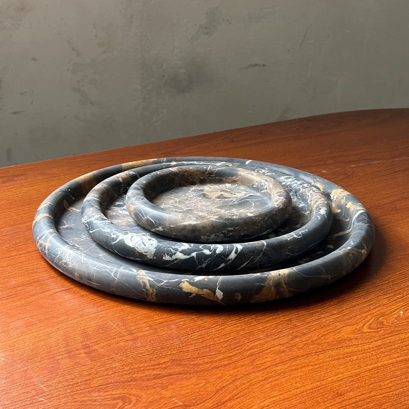 Round Stone Catchall Tray