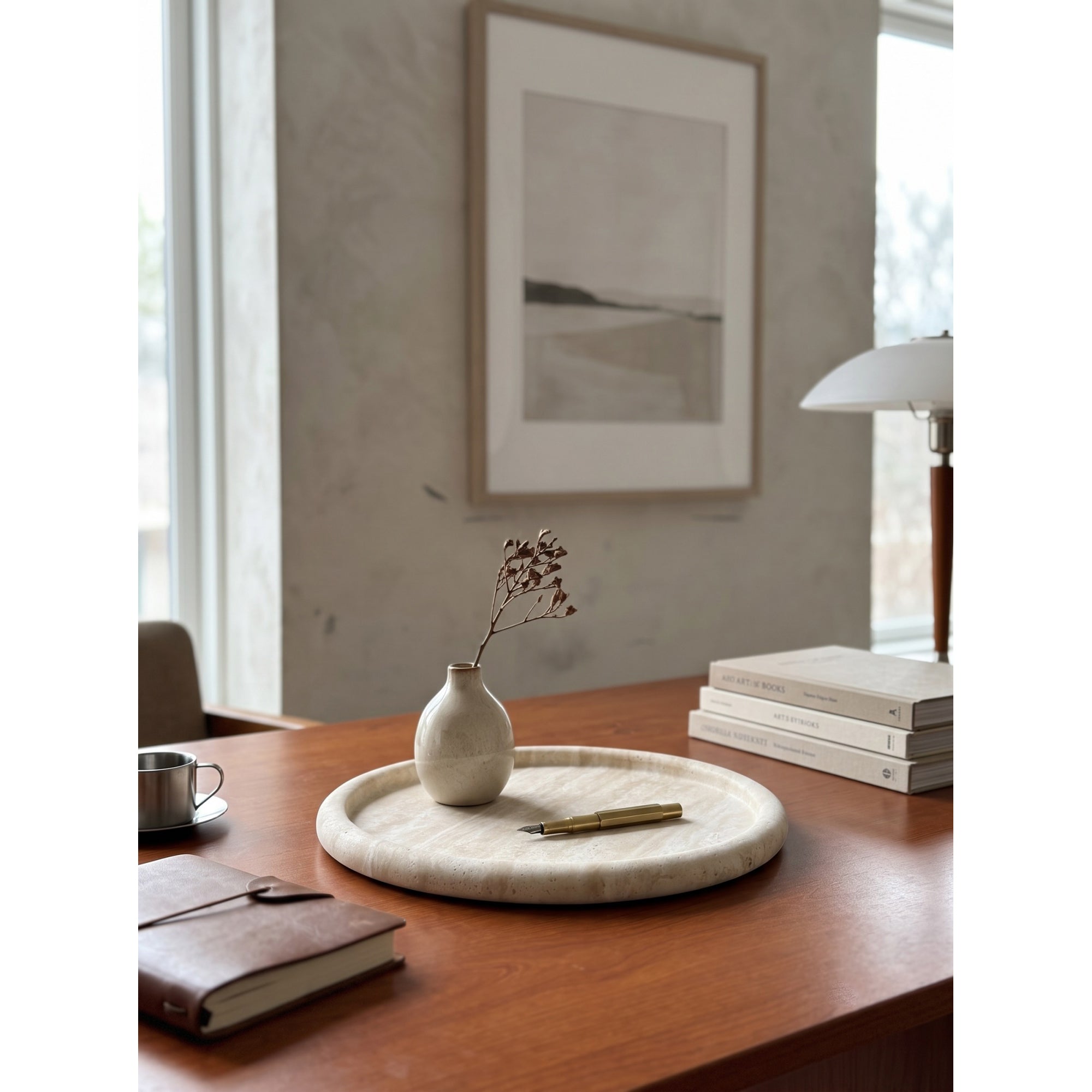 Round Stone Catchall Tray