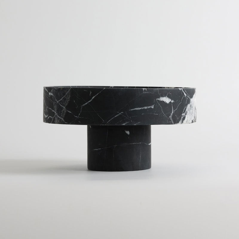 Footed Marble Pedestal Bowl