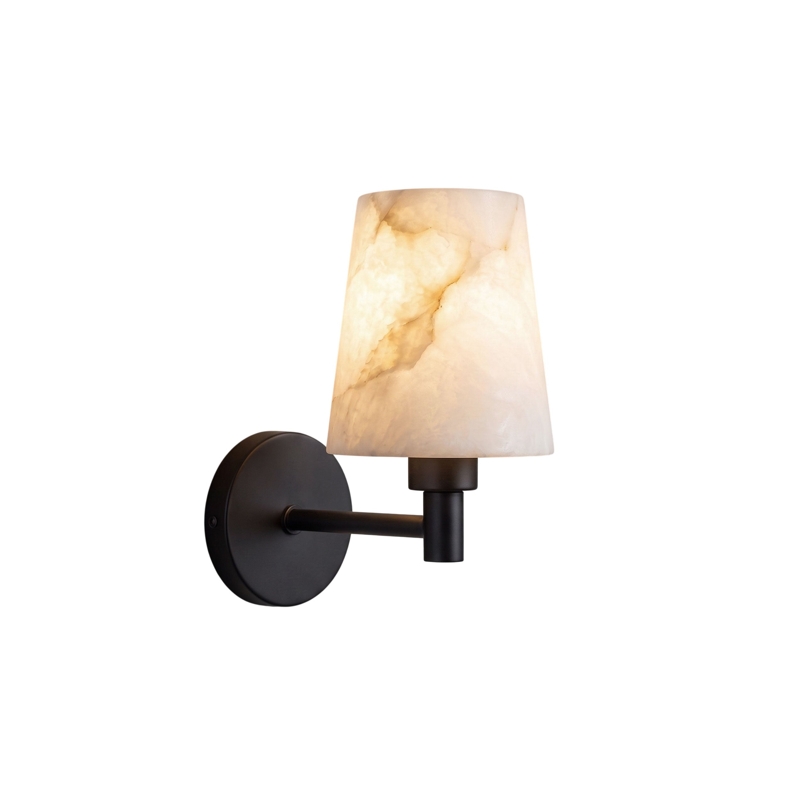 Petite Lantern Alabaster Wall Sconce