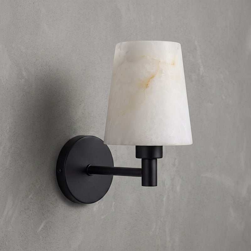 Petite Lantern Alabaster Wall Sconce