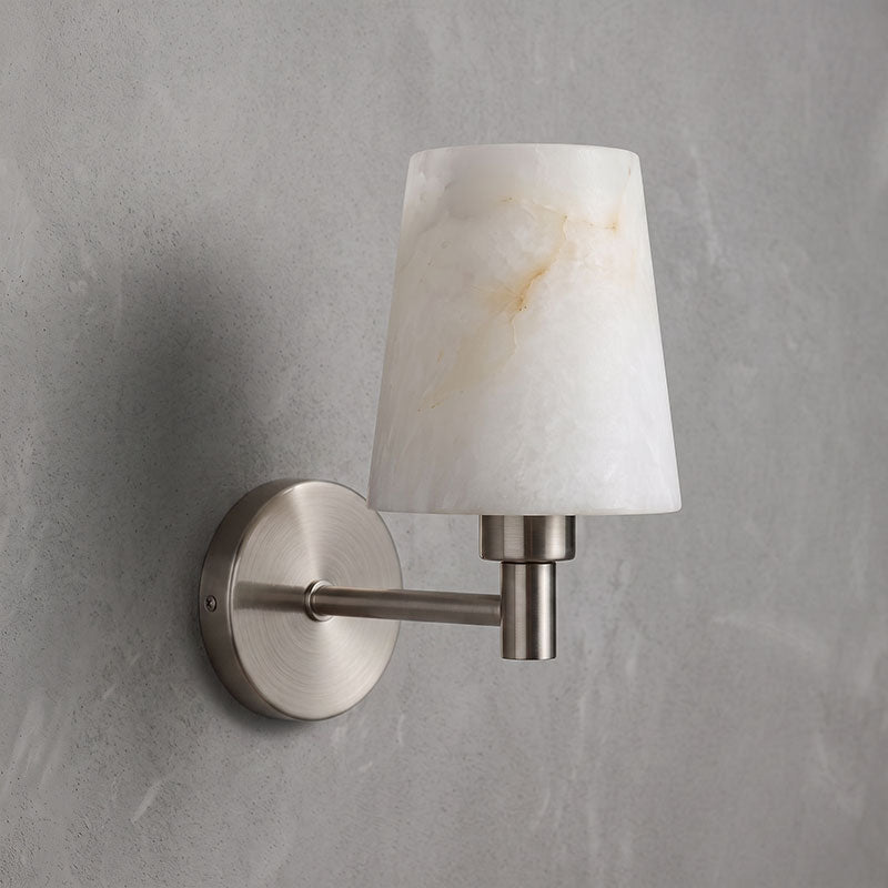 Petite Lantern Alabaster Wall Sconce