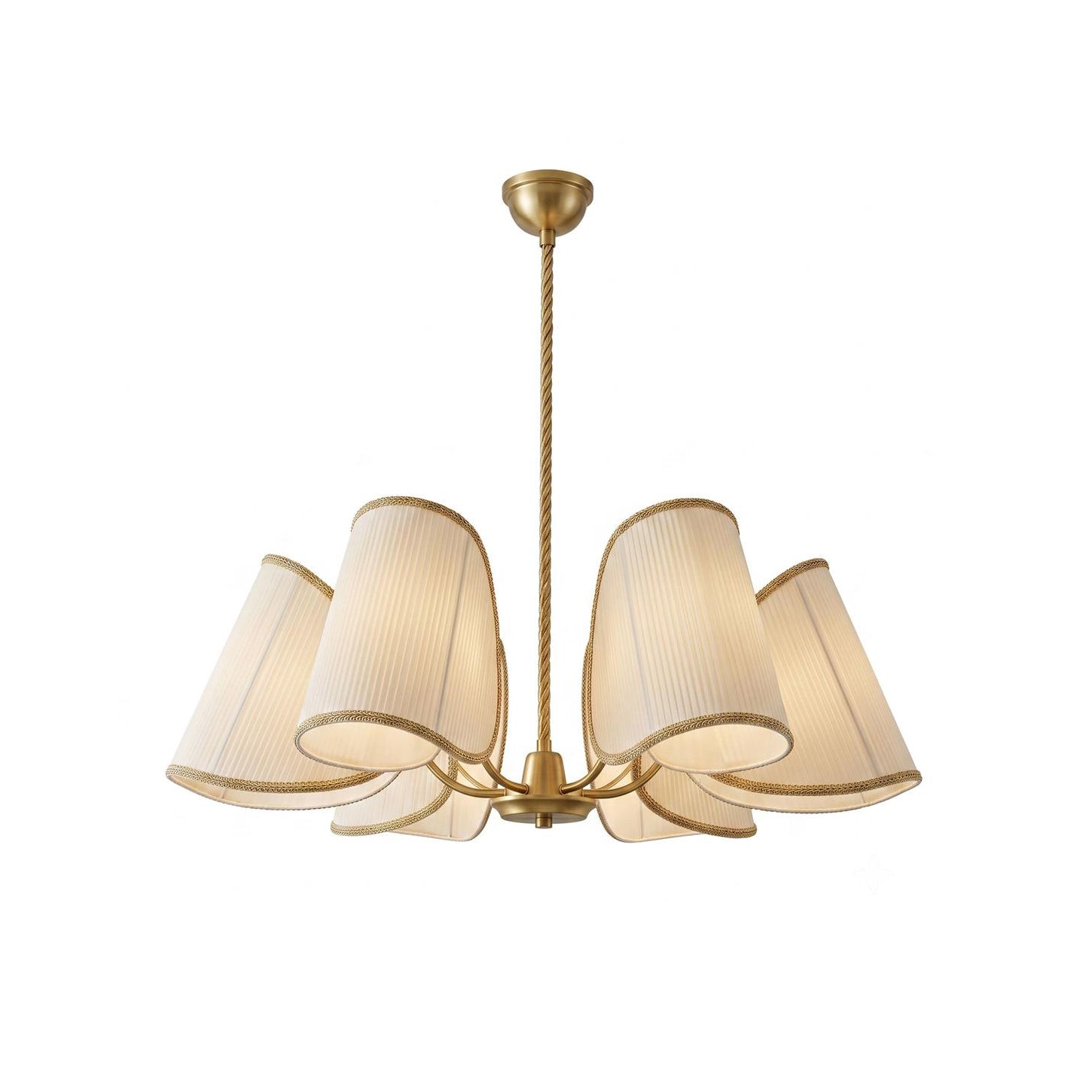 6-Light Rope Suspension Chandelier