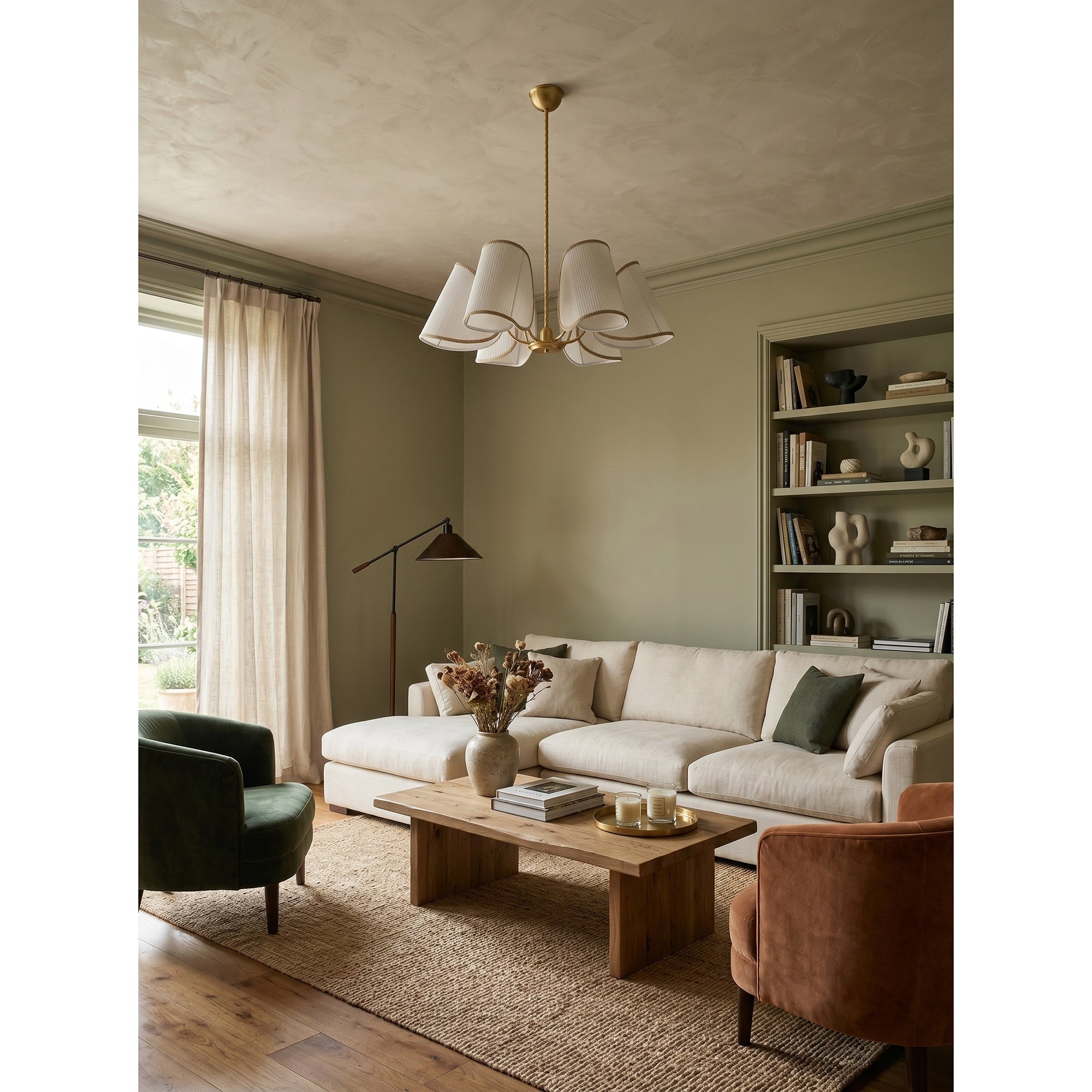 6-Light Rope Suspension Chandelier