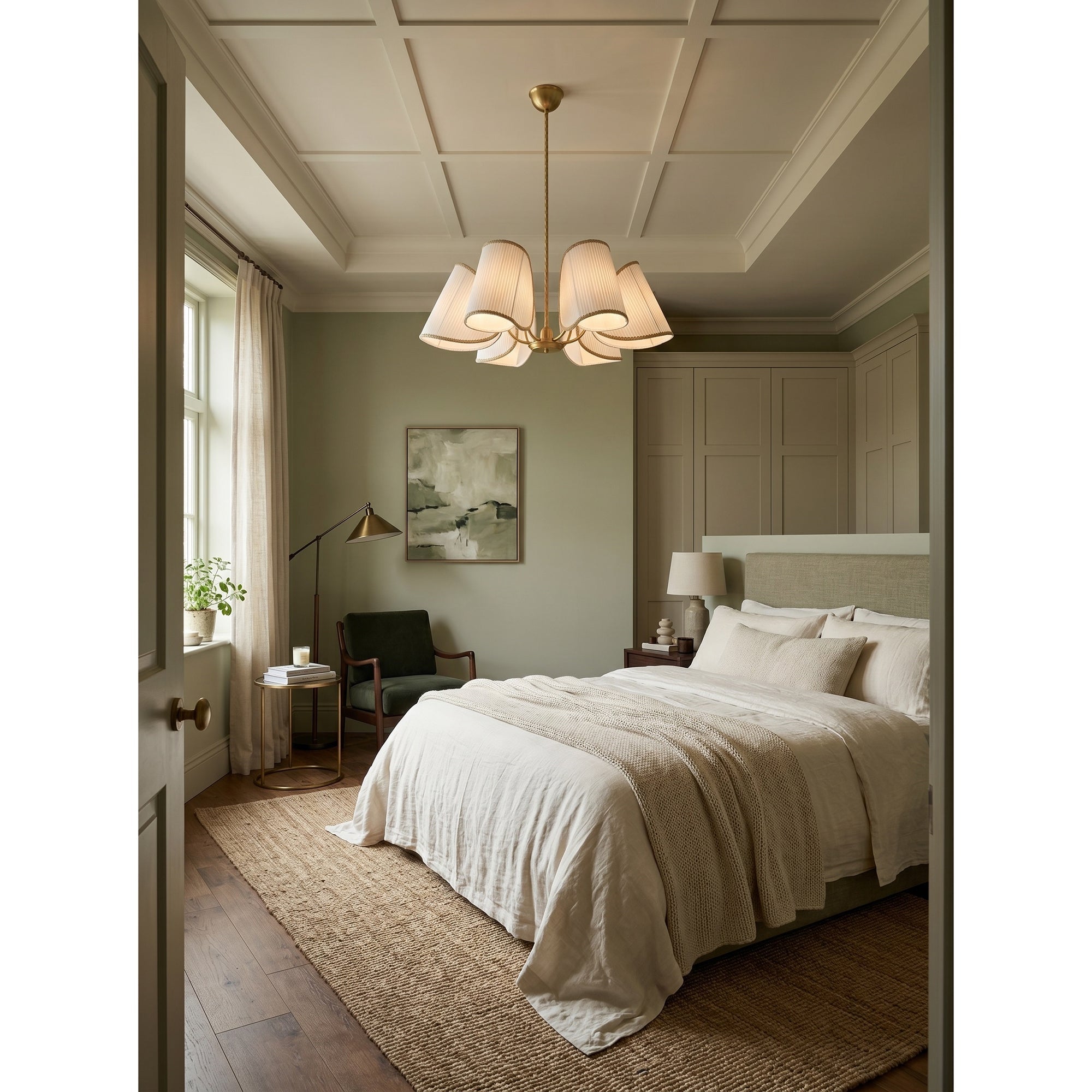 6-Light Rope Suspension Chandelier
