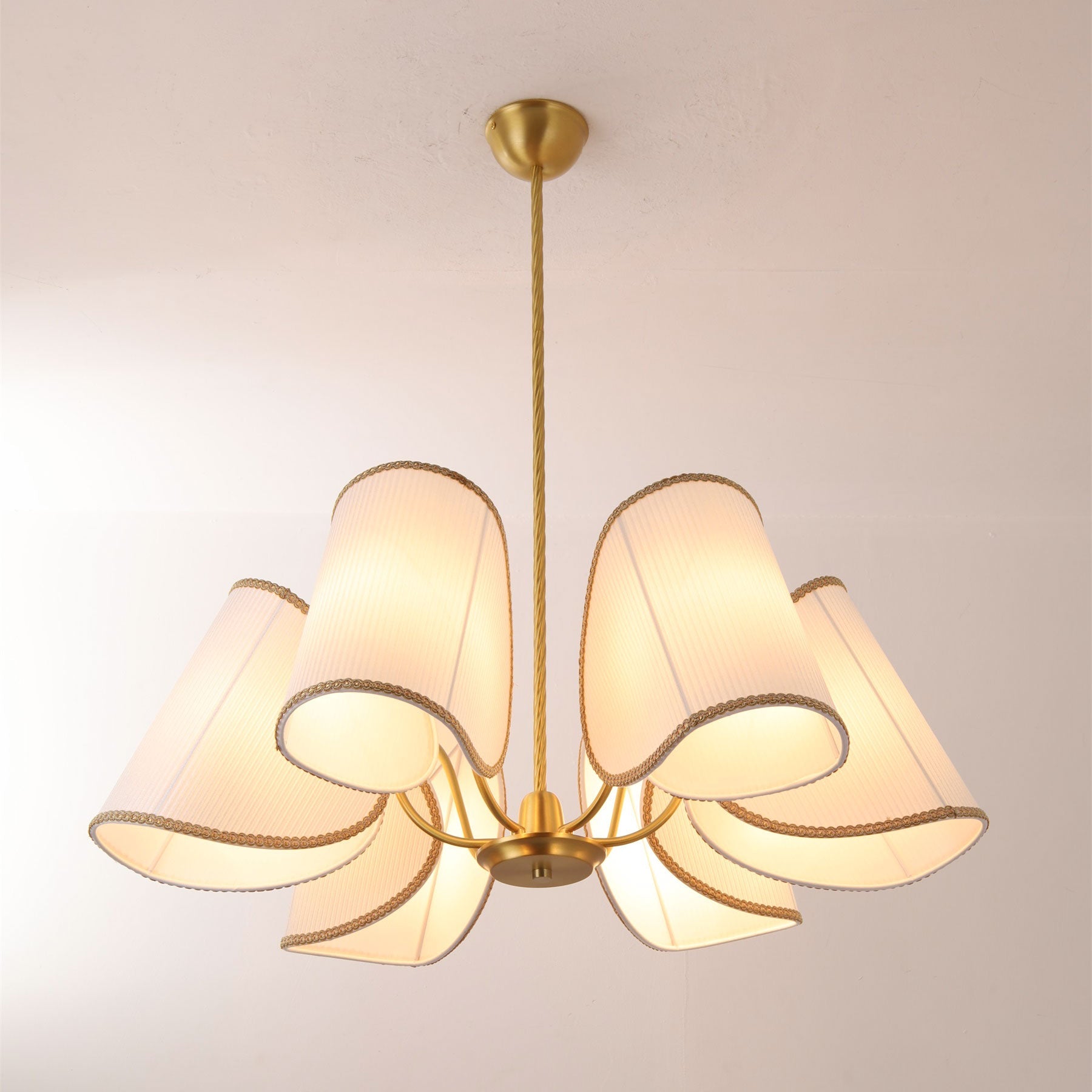 6-Light Rope Suspension Chandelier