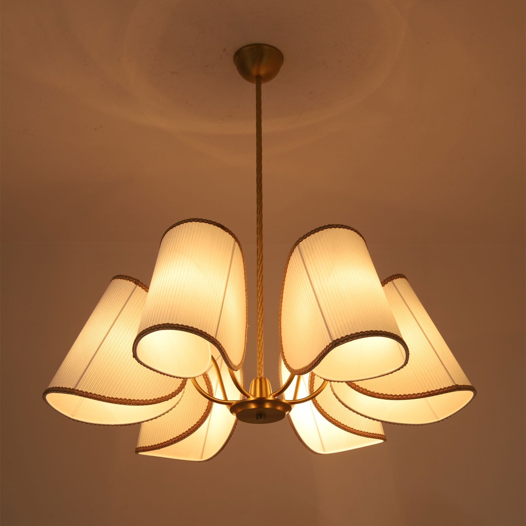6-Light Rope Suspension Chandelier