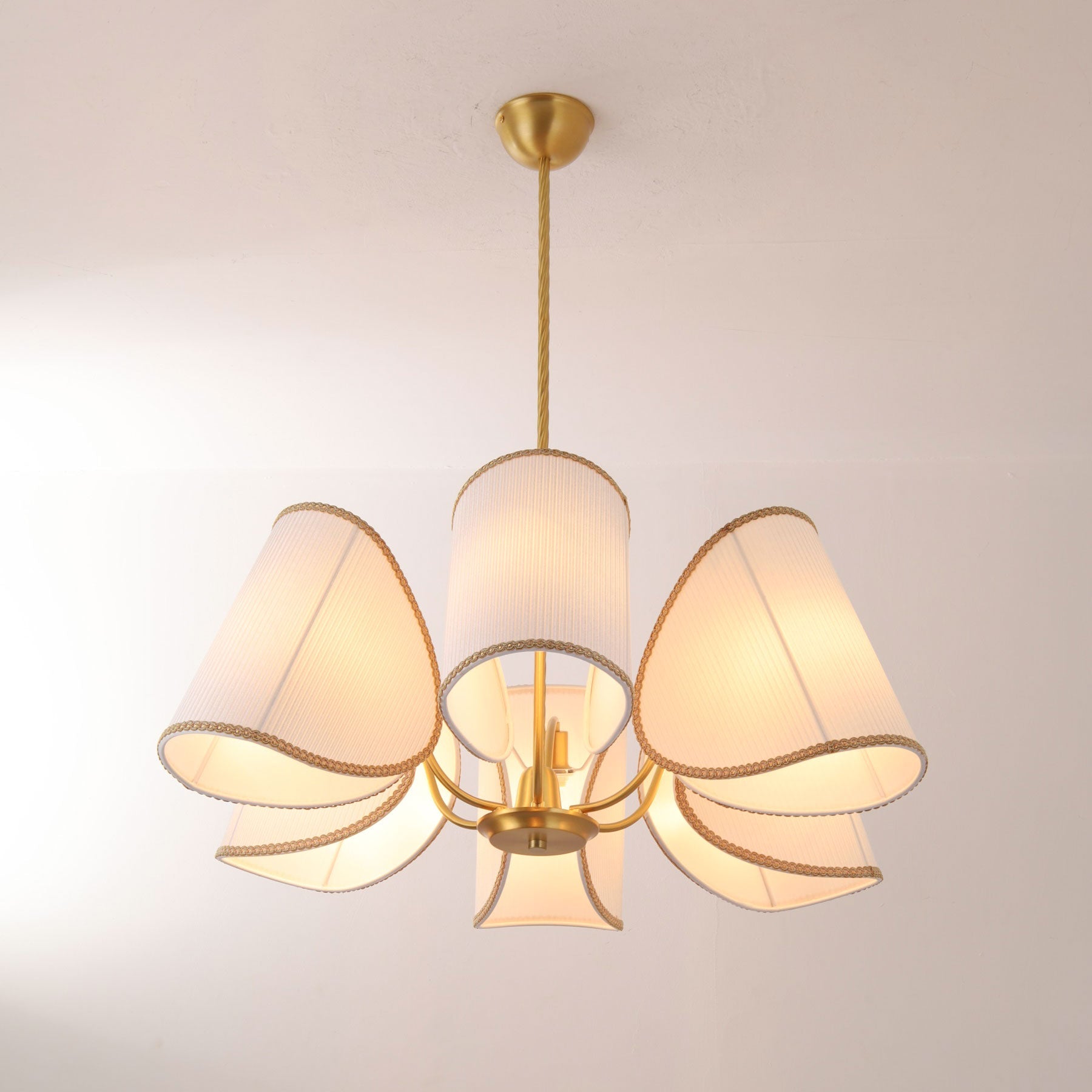 6-Light Rope Suspension Chandelier