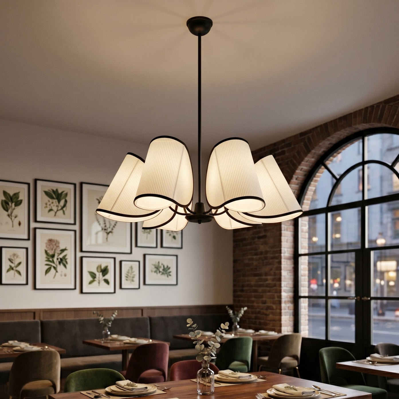 6-Light Rope Suspension Chandelier