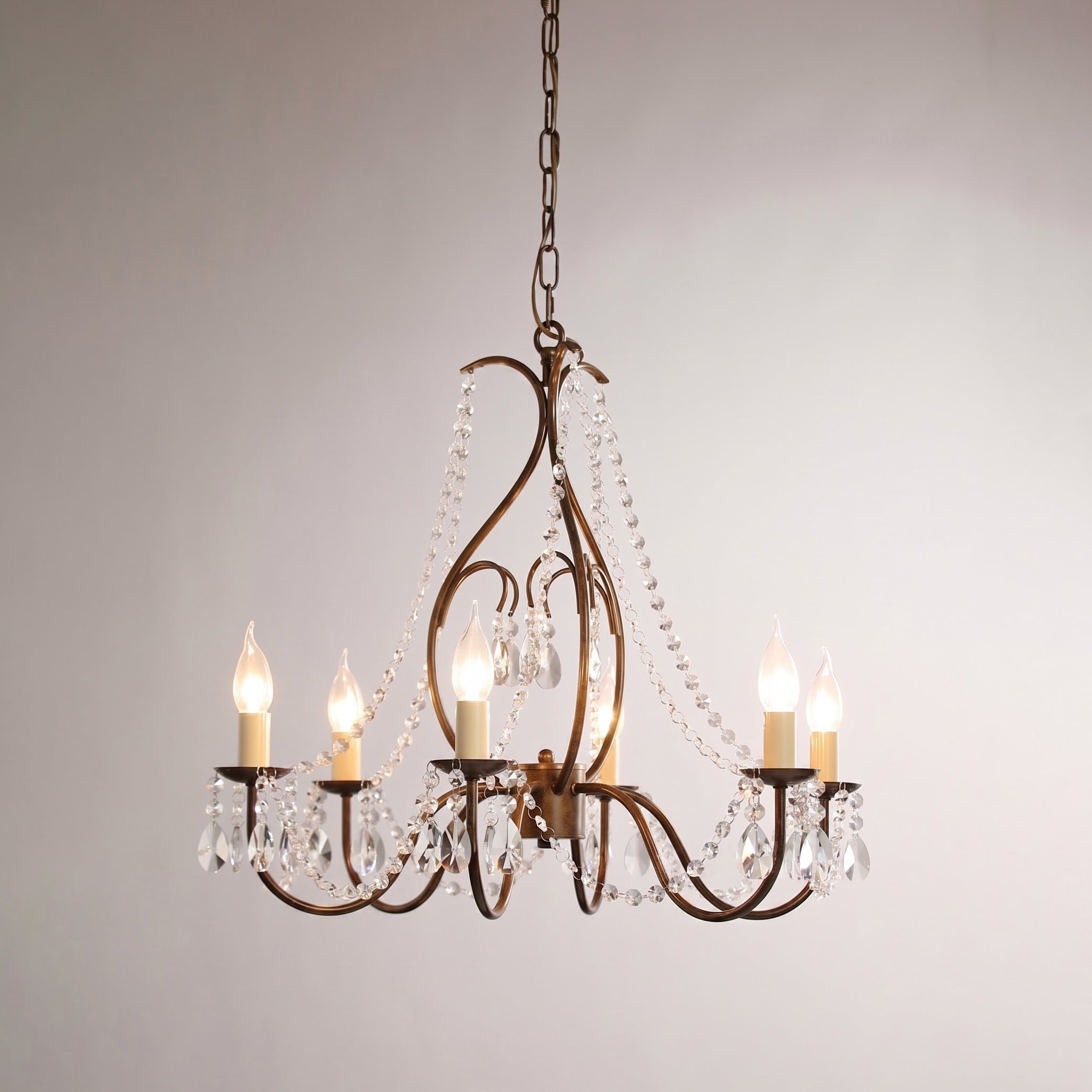Beaded Crystal Candle-Style Chandelier