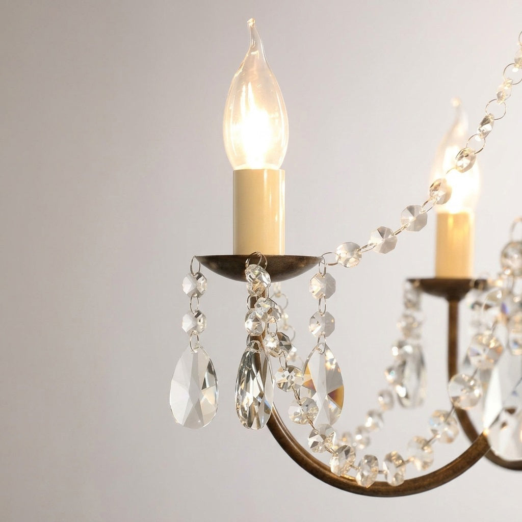 Beaded Crystal Candle-Style Chandelier