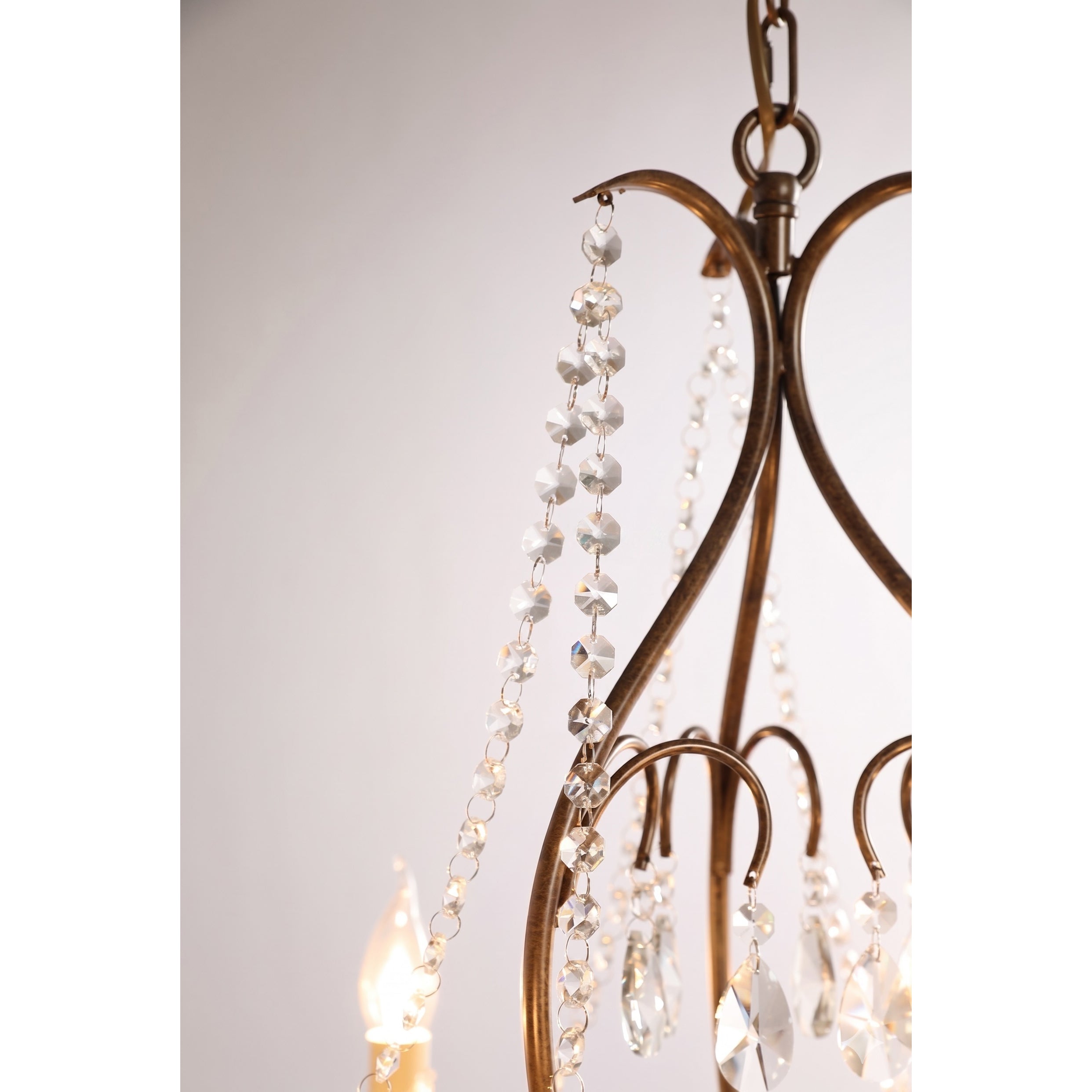 Beaded Crystal Candle-Style Chandelier