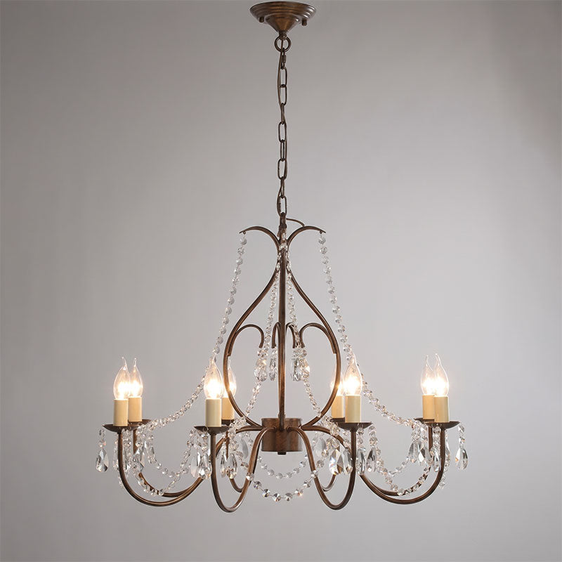 Beaded Crystal Candle-Style Chandelier