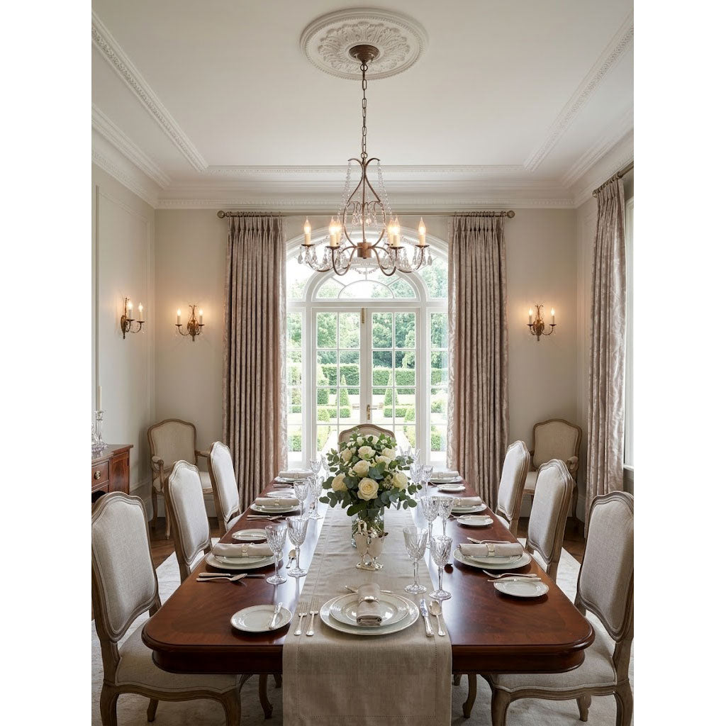Beaded Crystal Candle-Style Chandelier