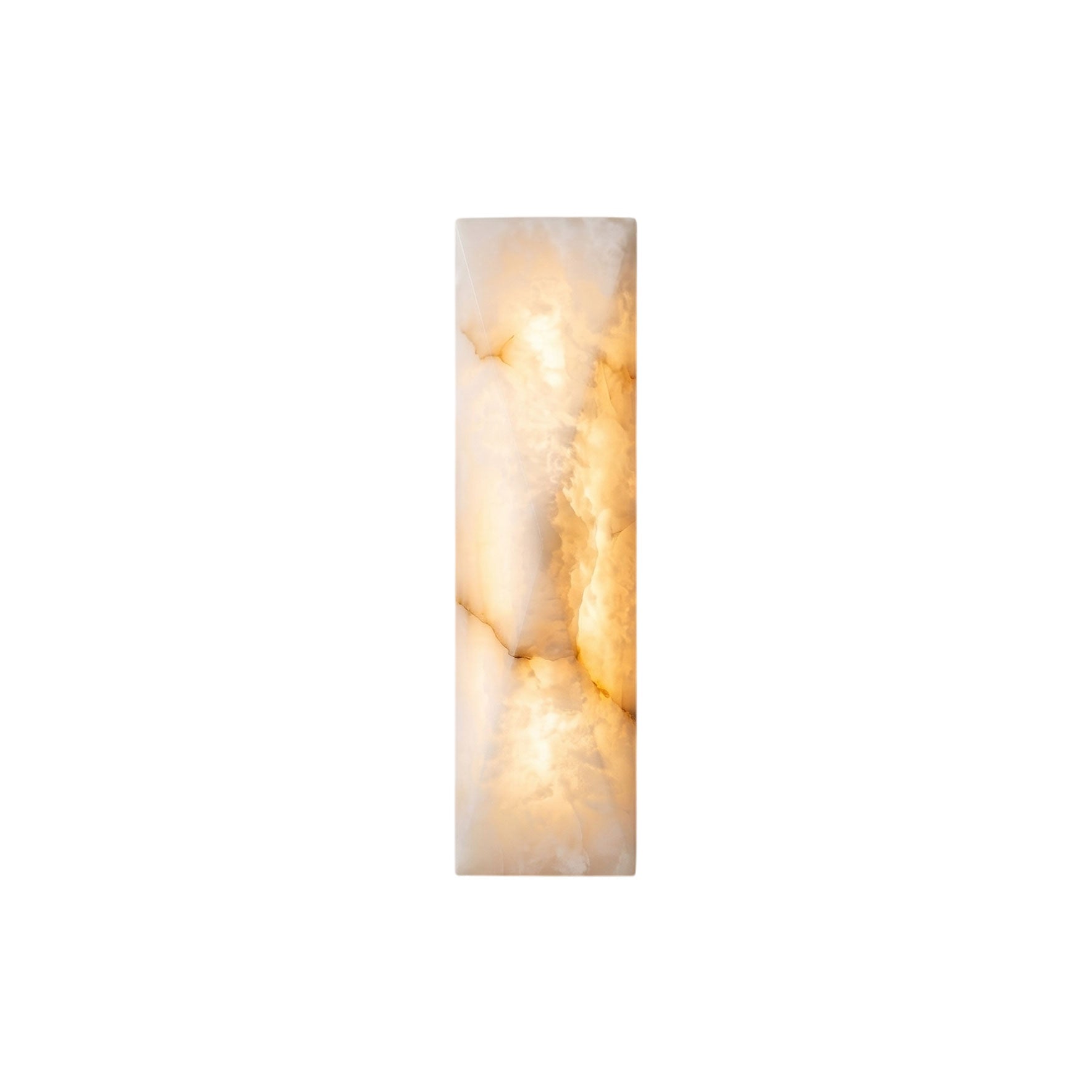 Slim Alabaster Bar Wall Sconce in Gold