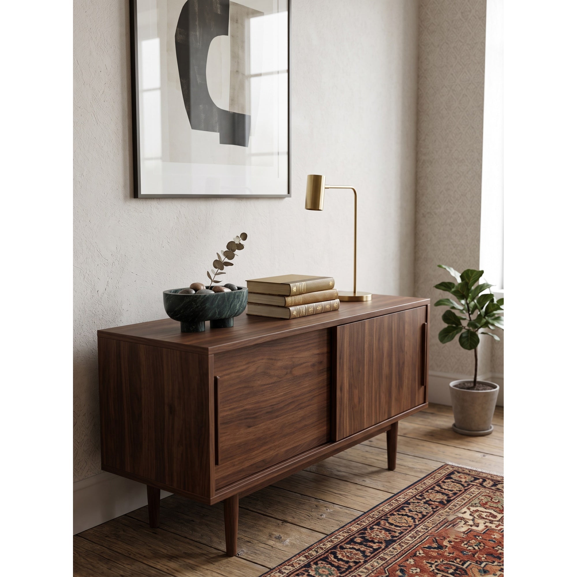 Footed Oval Stone Vanity Tray