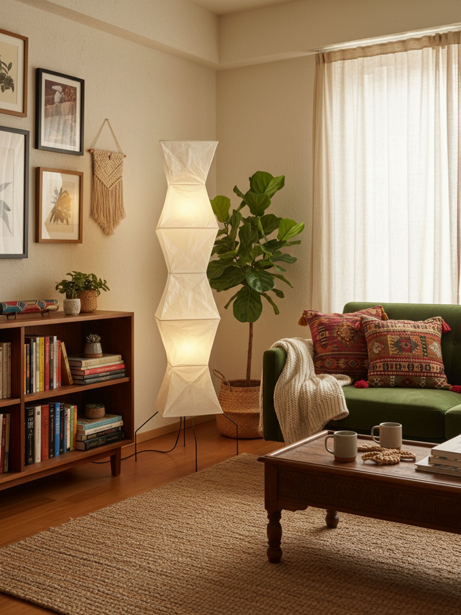 Nagare Mulberry Paper Floor Lamp