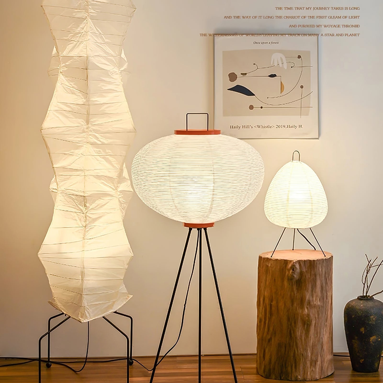 Nagare Mulberry Paper Floor Lamp