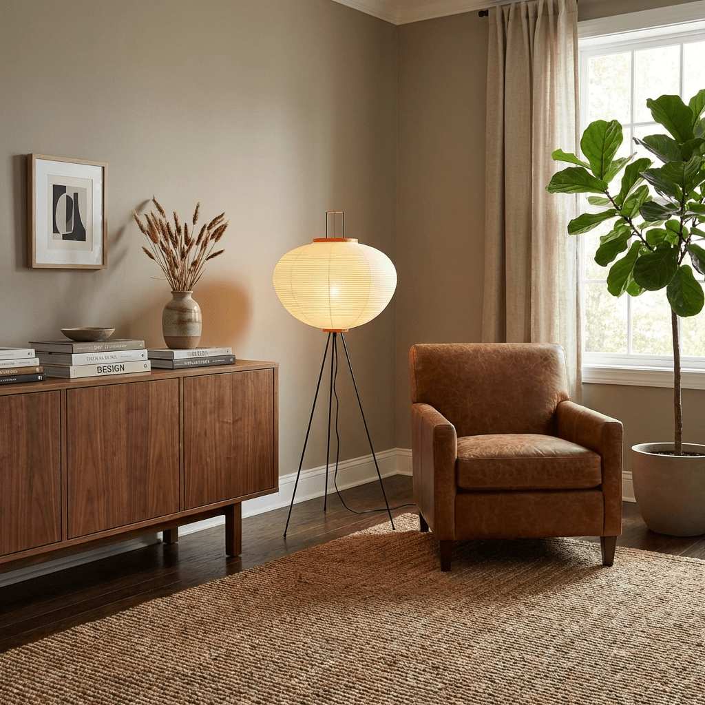 Nagare Mulberry Paper Floor Lamp