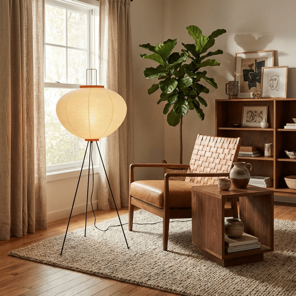 Nagare Mulberry Paper Floor Lamp