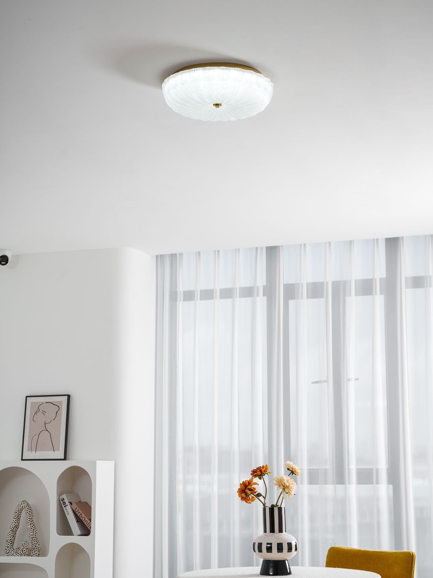 Solstice Frosted Glass Flush Mount
