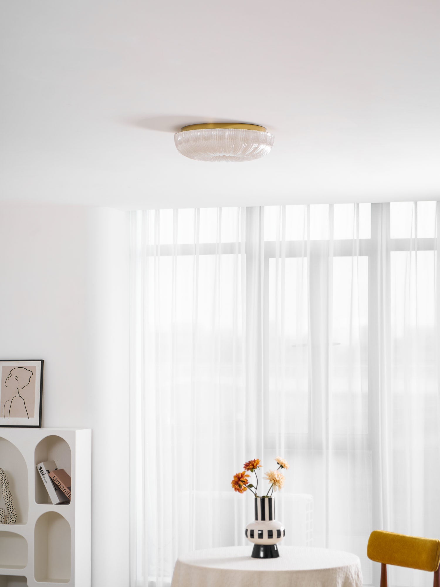 Solstice Frosted Glass Flush Mount