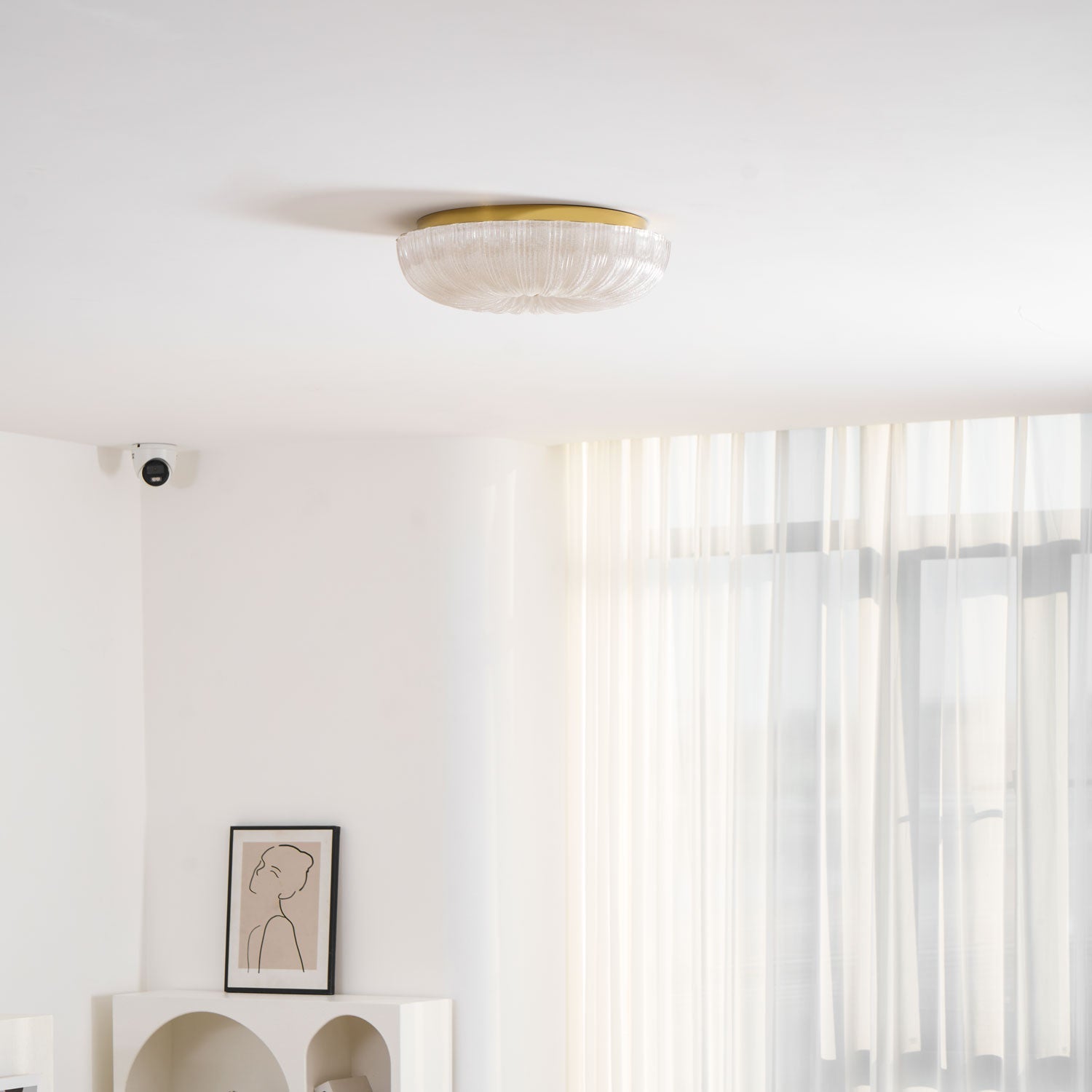 Solstice Frosted Glass Flush Mount
