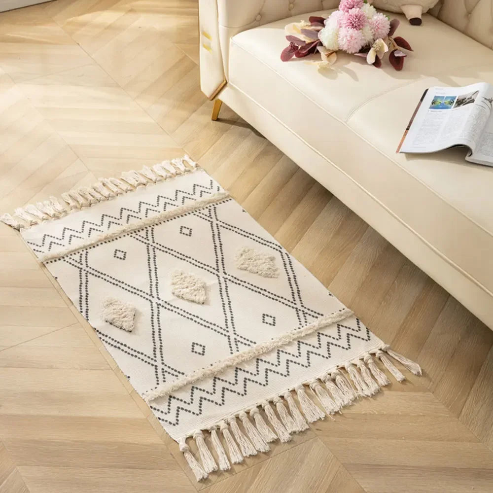 Linea Cotton Tassel Mat