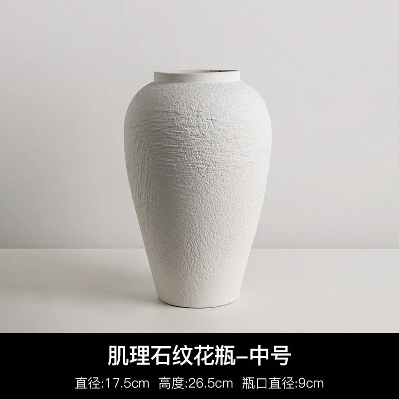 Wabi Coarse-Glaze Ceramic Vase