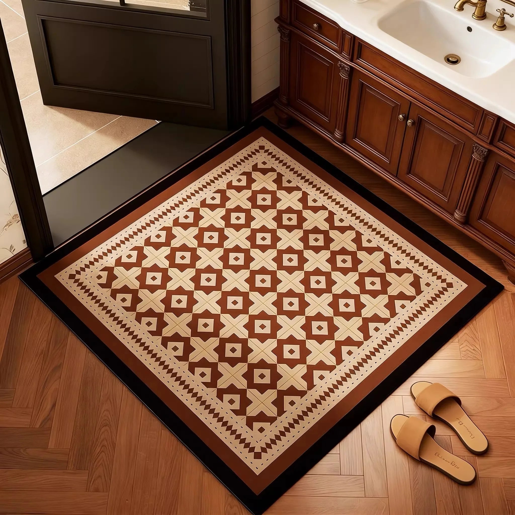 Aster Vintage Geometric Doormat
