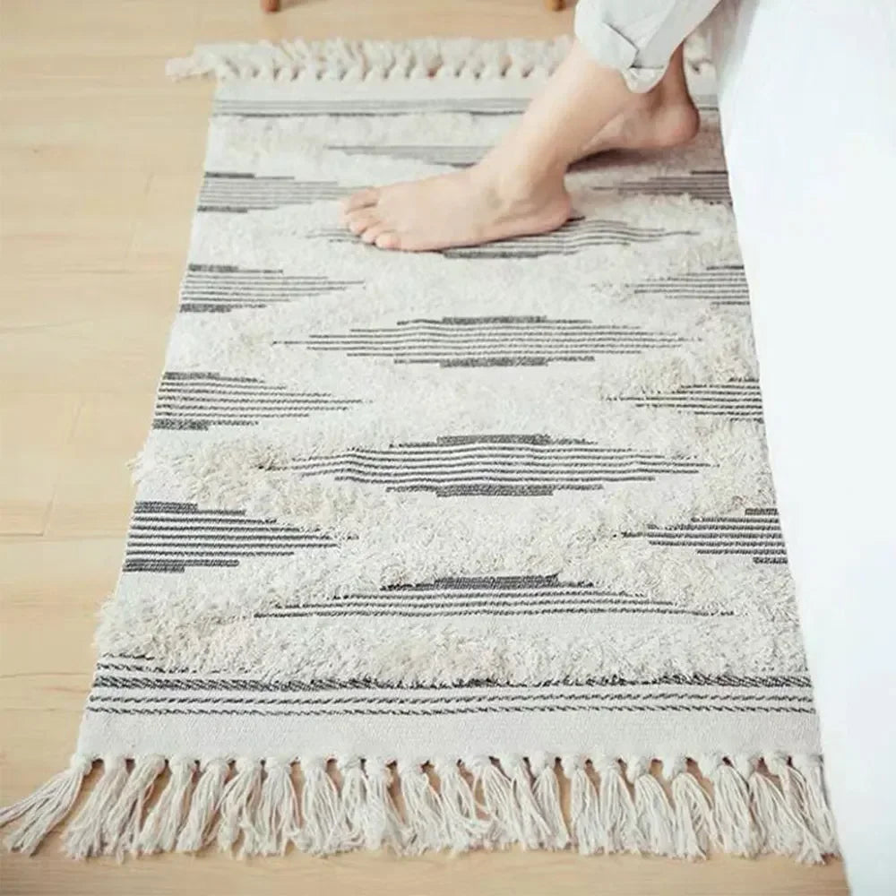 Linea Cotton Tassel Mat
