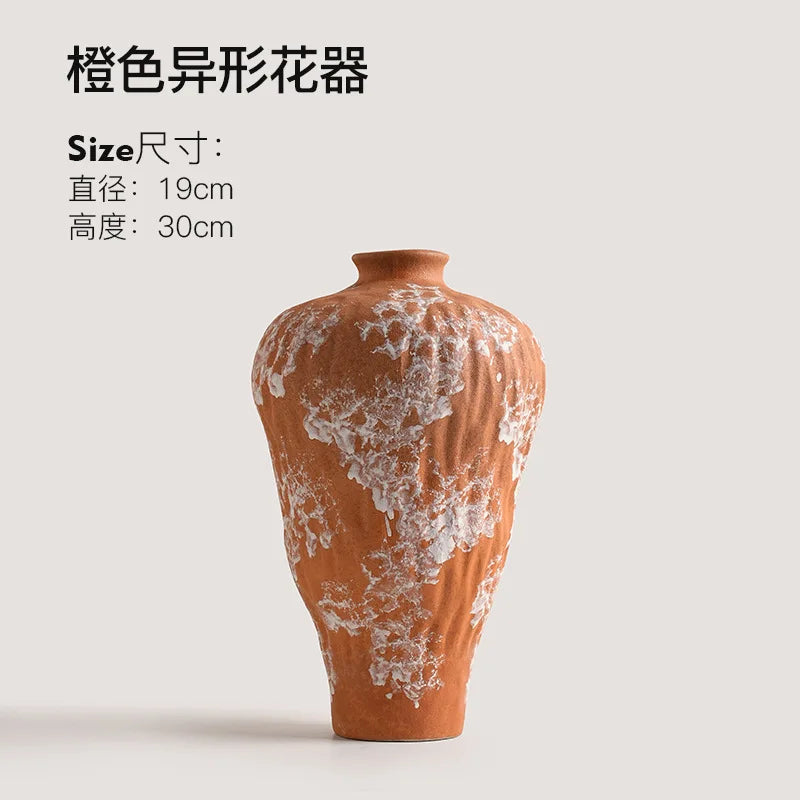 Wabi Coarse-Glaze Ceramic Vase