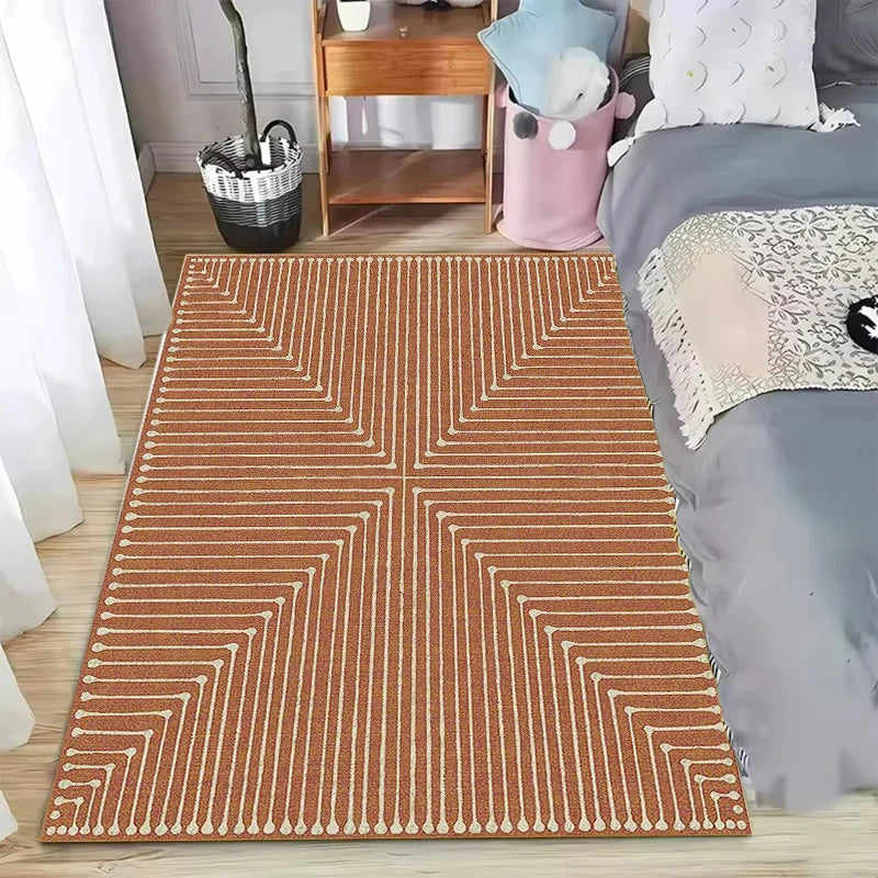 Meander Line-Maze Area Rug