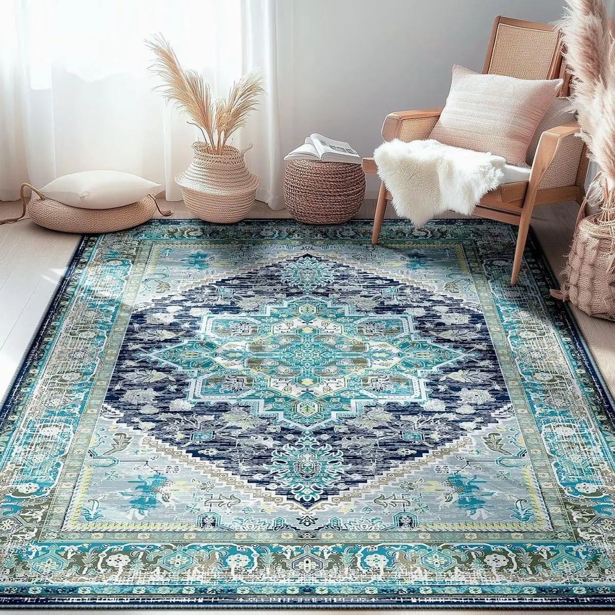 Sahara Bohemian Washable Rug
