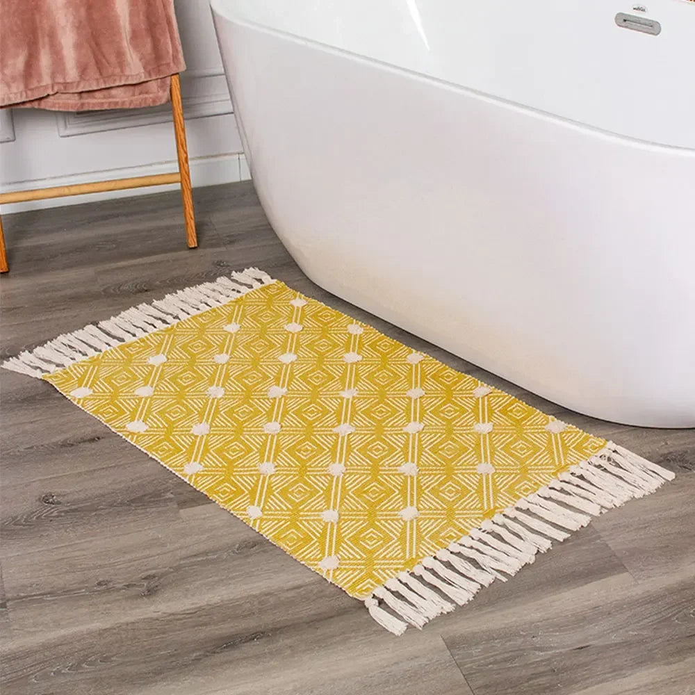 Linea Cotton Tassel Mat