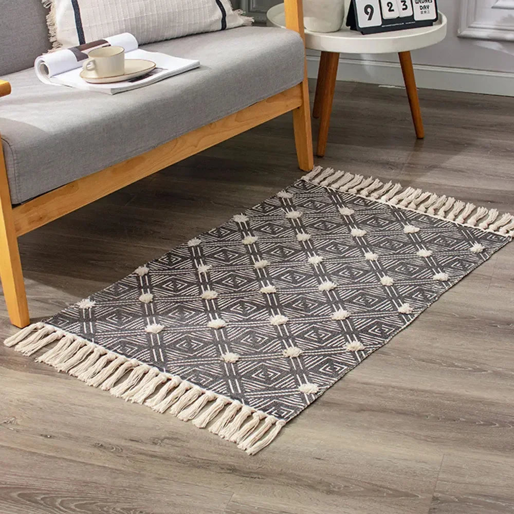 Linea Cotton Tassel Mat