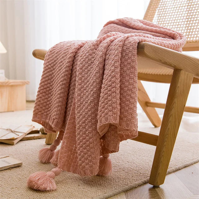 Vika Waffle Knit Throw