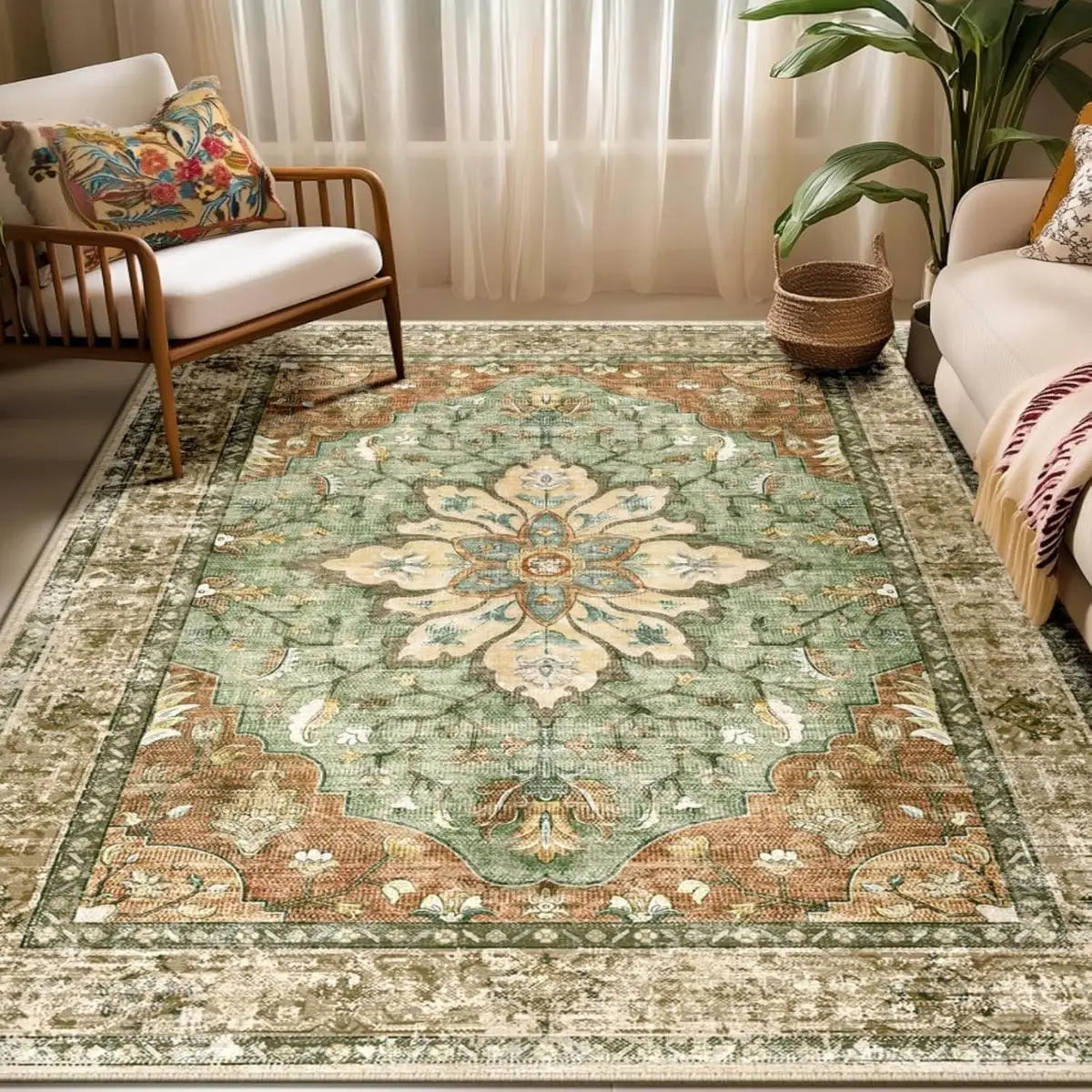 Sahara Bohemian Washable Rug