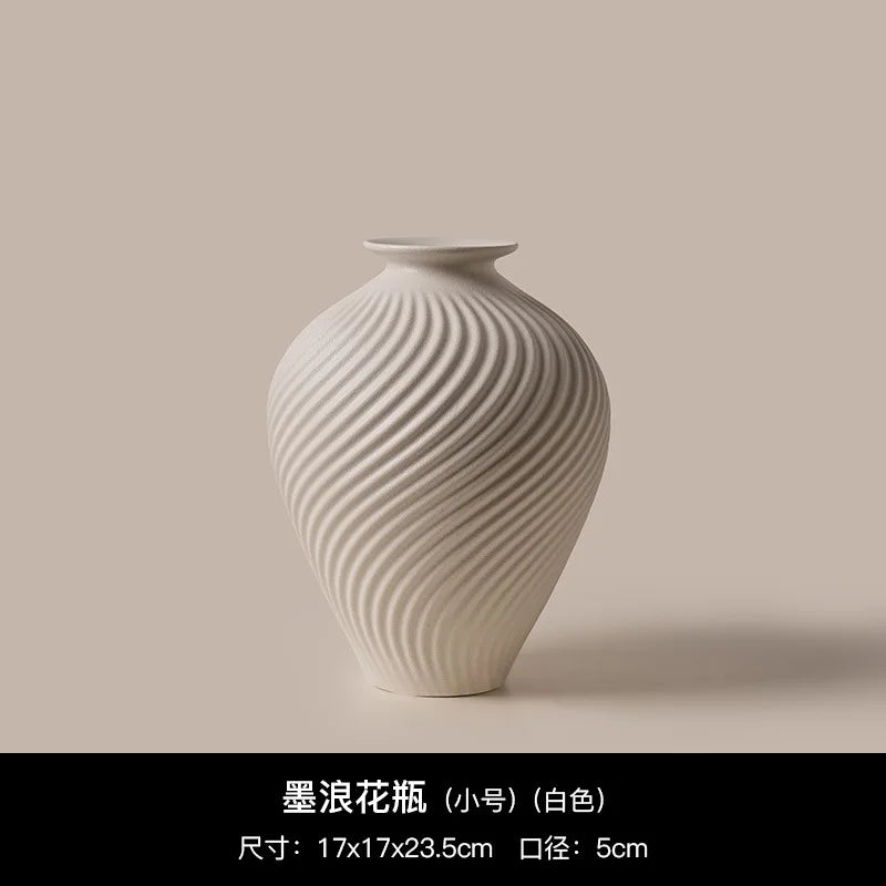 Wabi Coarse-Glaze Ceramic Vase