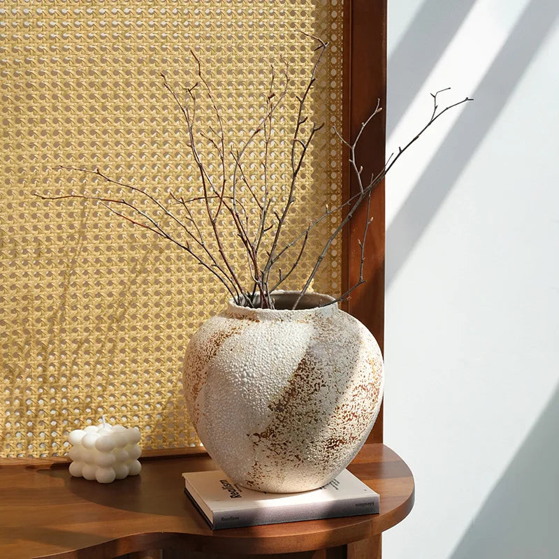 Wabi Coarse-Glaze Ceramic Vase