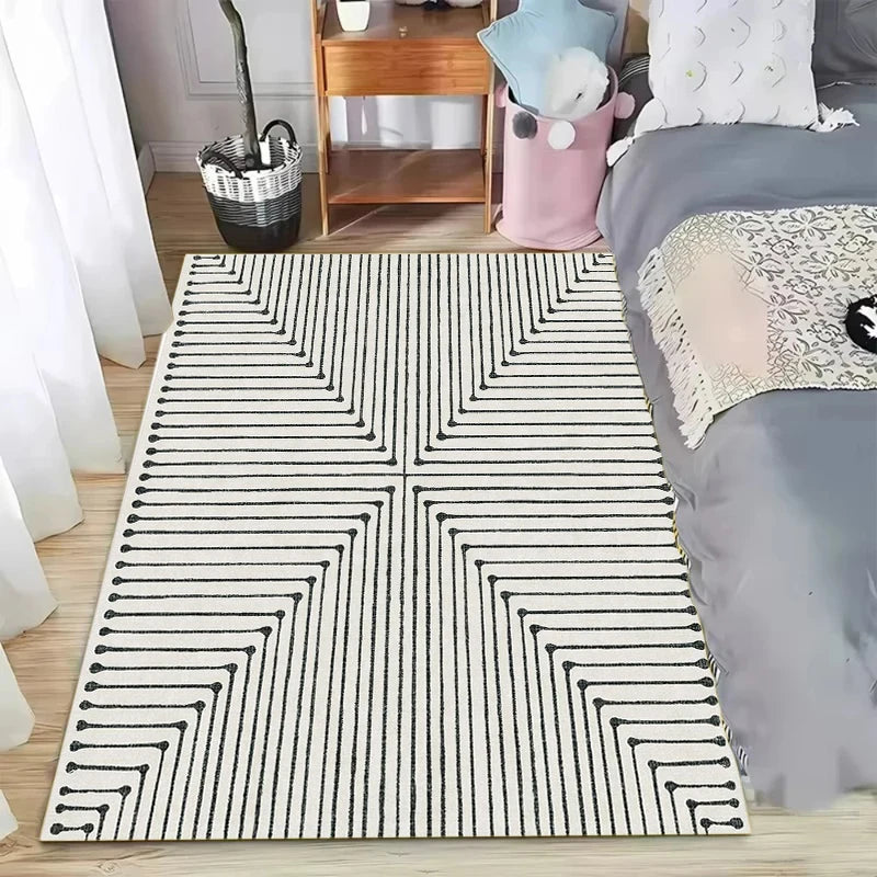 Meander Line-Maze Area Rug