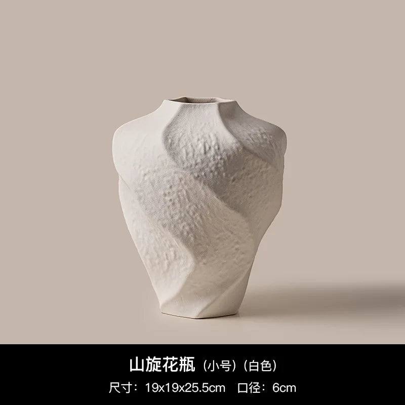 Wabi Coarse-Glaze Ceramic Vase