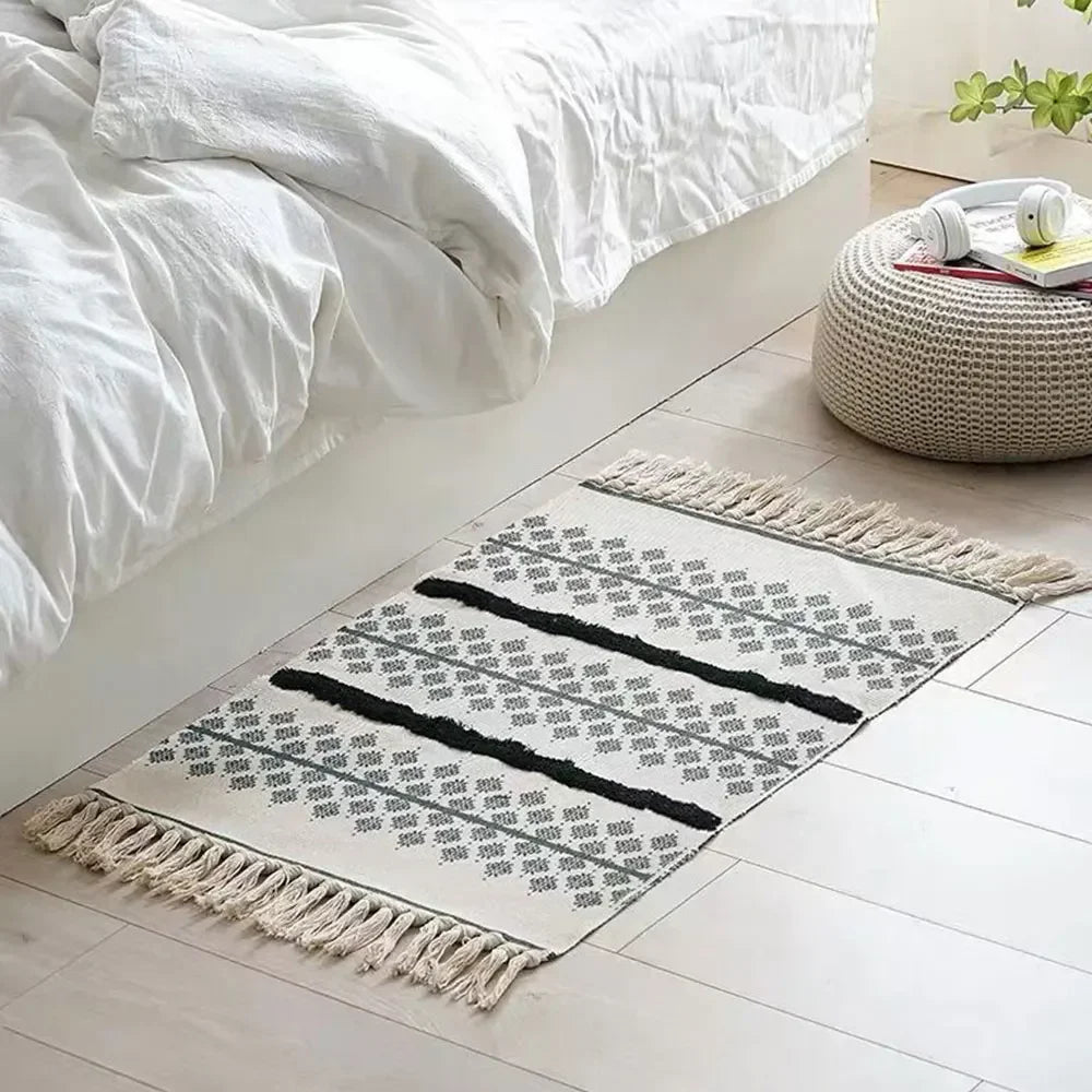 Linea Cotton Tassel Mat