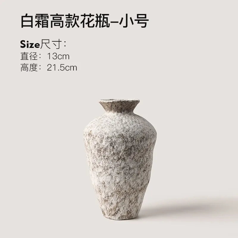 Wabi Coarse-Glaze Ceramic Vase